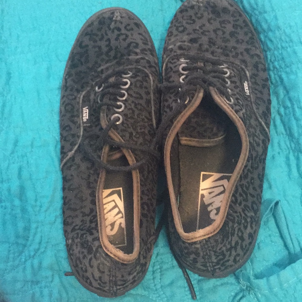 Black Cheetah Vans